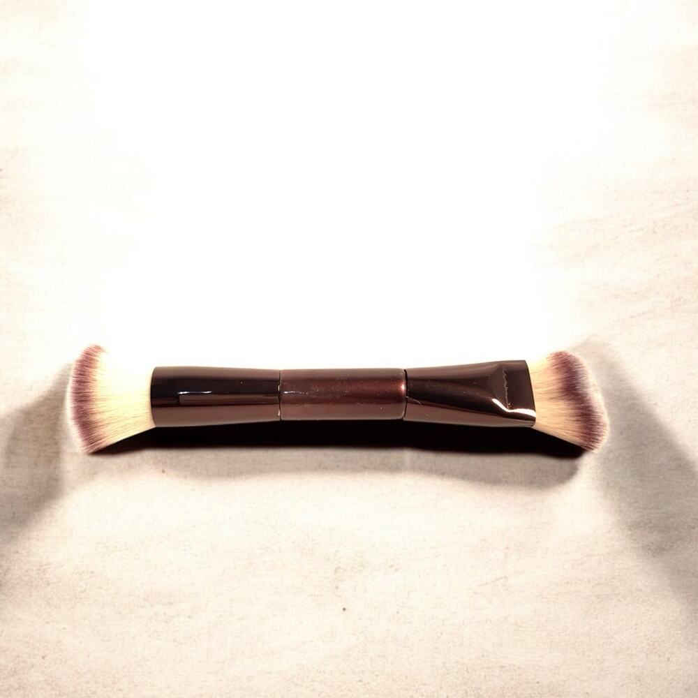 Dual End Makeup Brush New, Bronze Lacquer